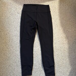 Black lululemon leggings 25 inch